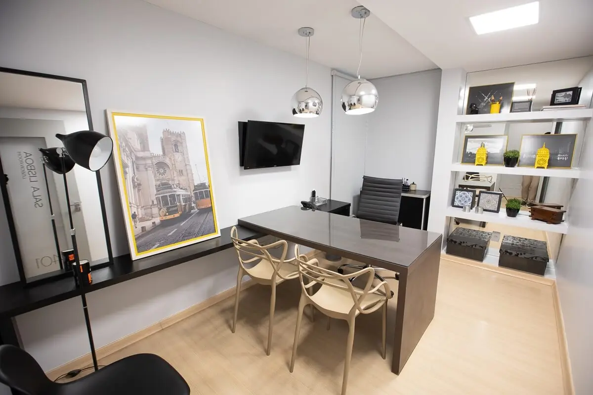 Sala Lisboa — escritório privativo com decoração sofisticada, Prime Business Centers, Goiânia